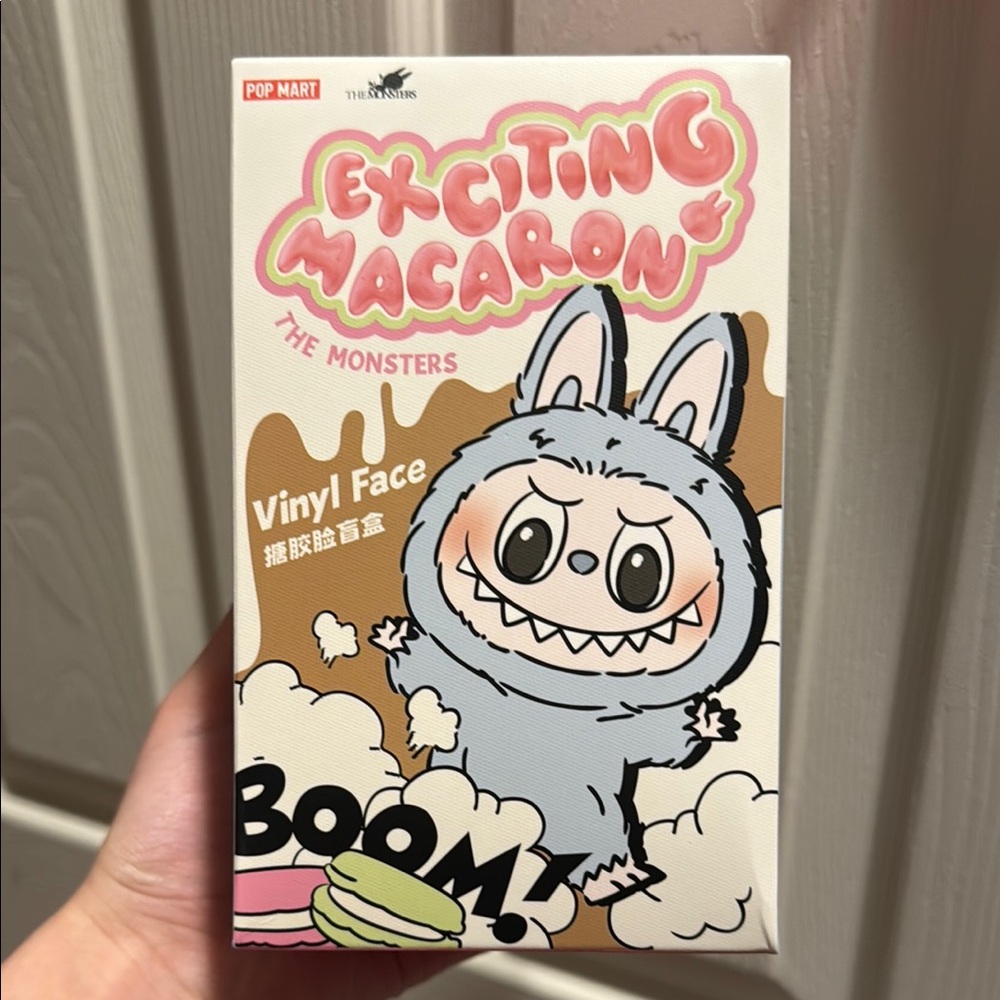 New Unopened and Authentic Sesame Bean Exciting Macaron Vinyl Face Labubu
